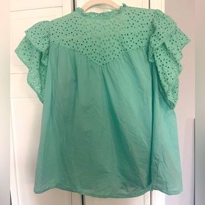 Ruffle Sleeved Blouse